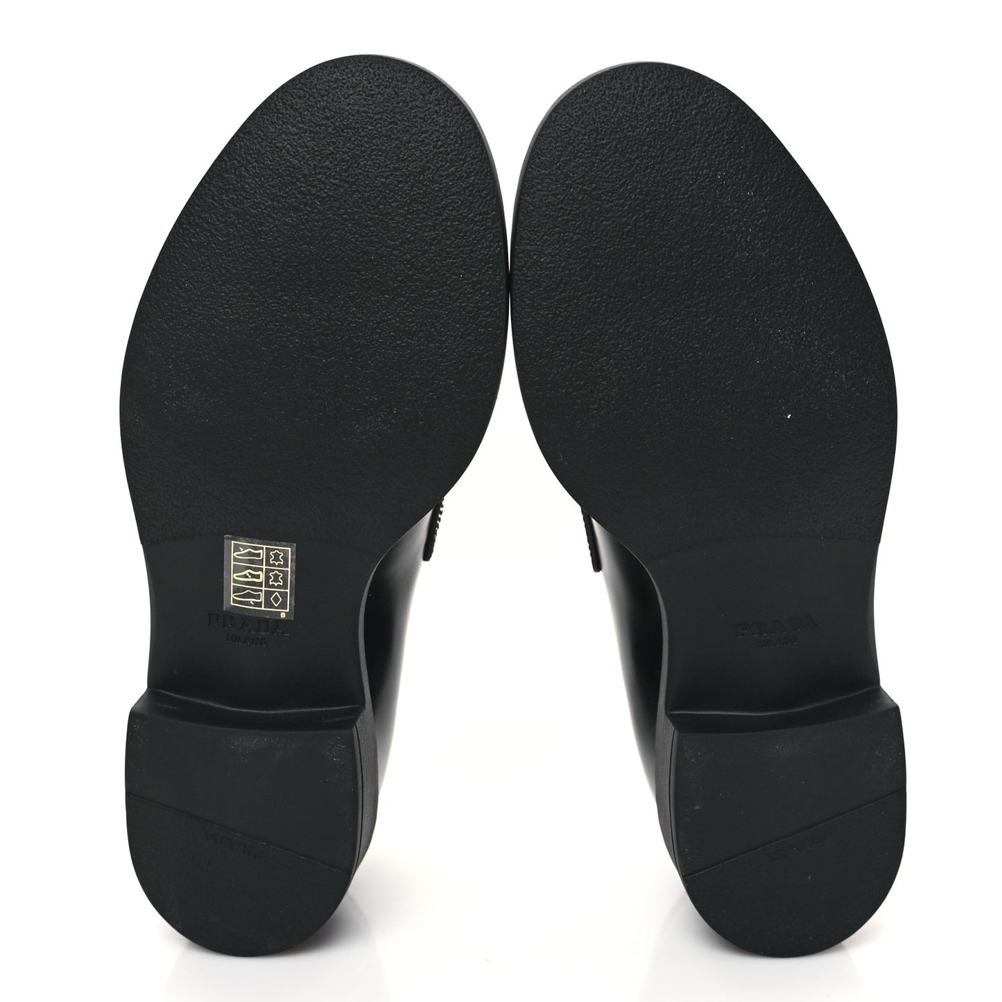 Spazzolato Metal Triangle Logo 50mm Loafers 37 Black