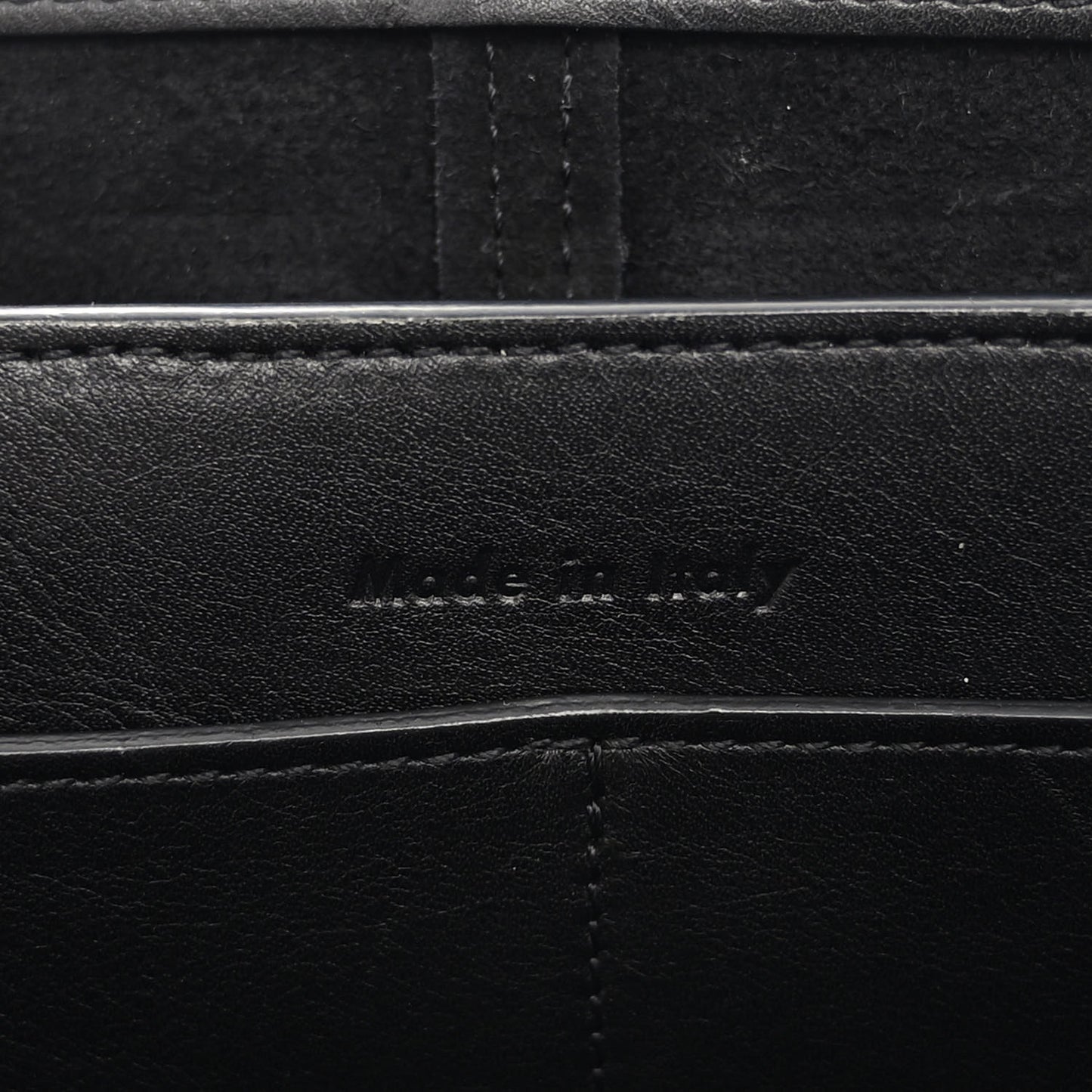 Smooth Calfskin Tri-Fold Clutch on Chain Black