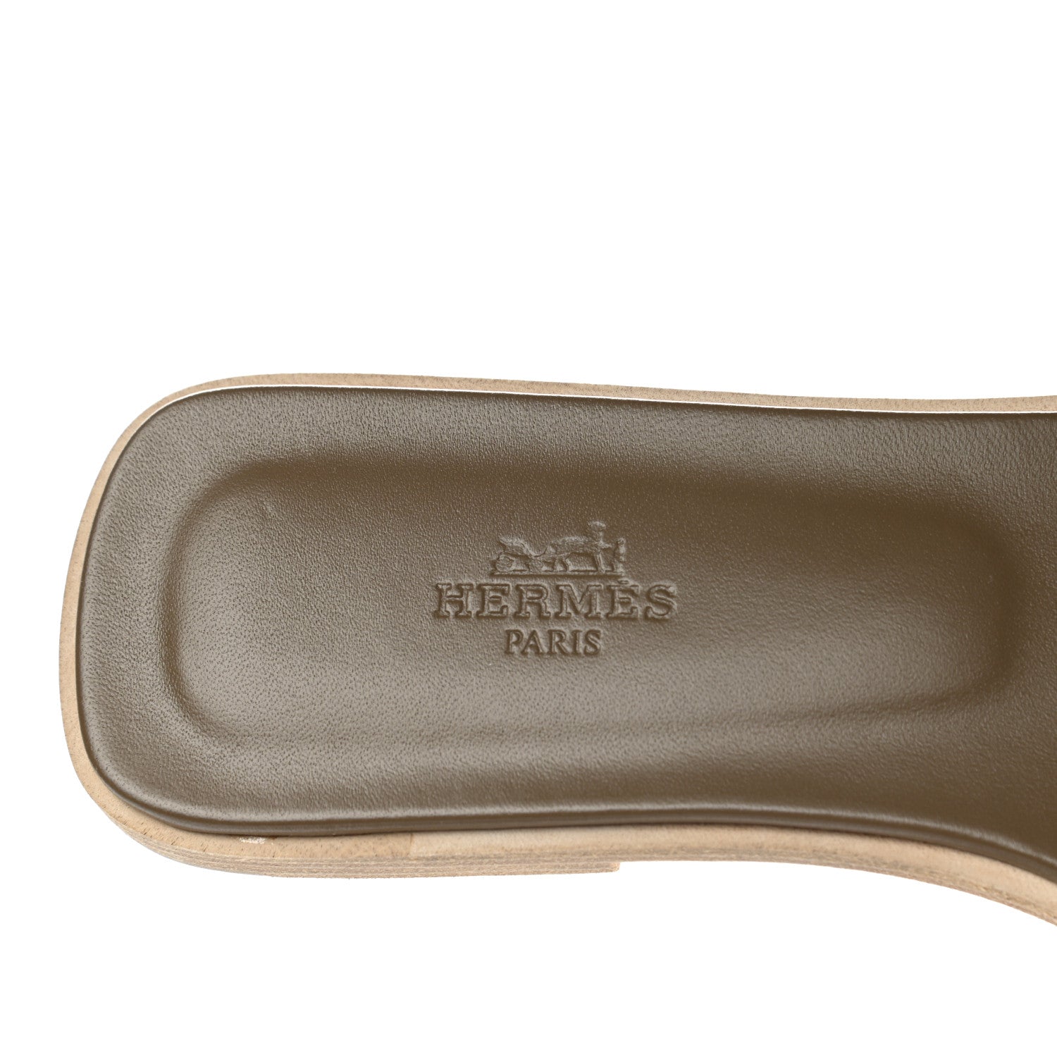 Hermes Epsom Oran Sandals 39 Etoupe 7 of 9
