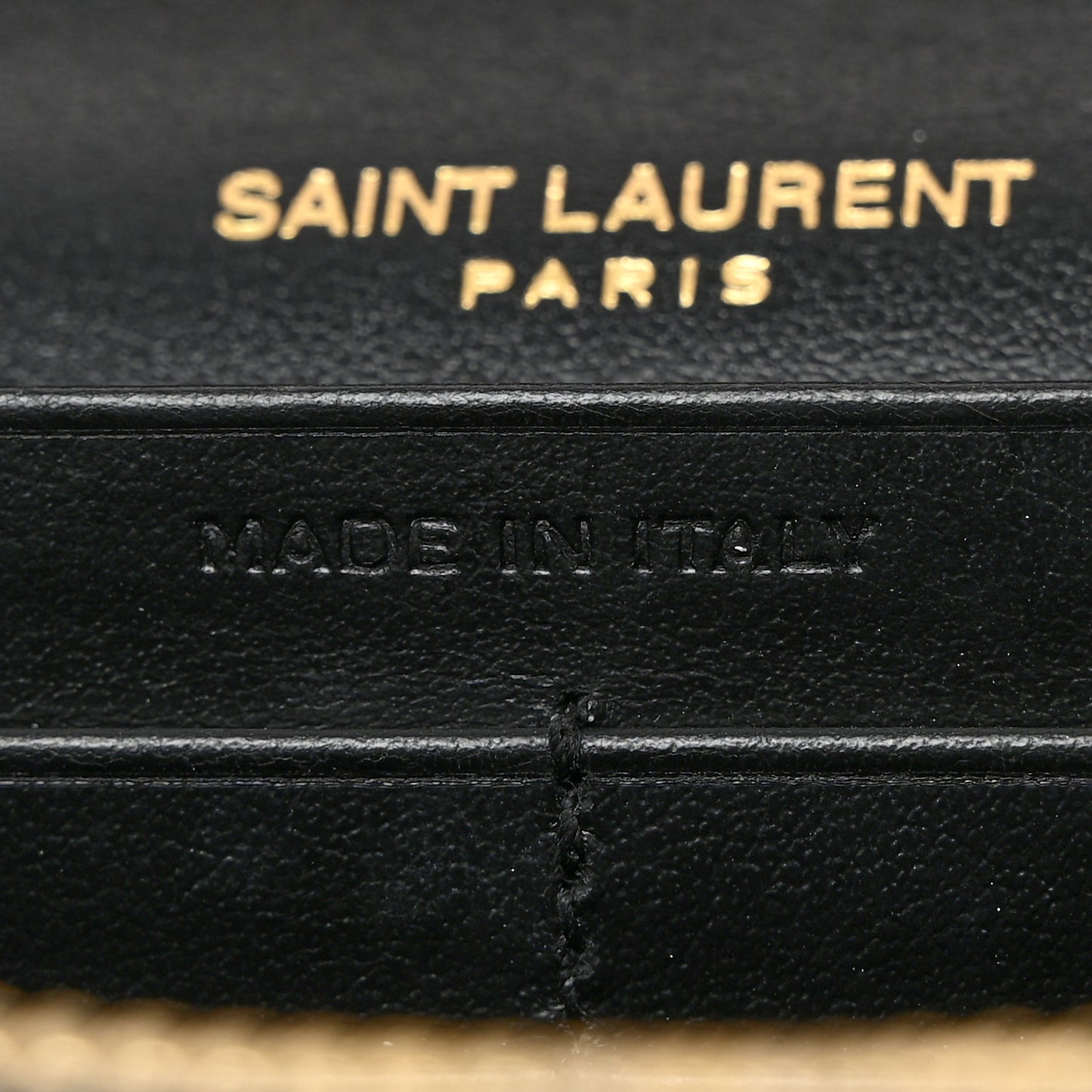 Calfskin Crocodile Embossed Cassandre Wallet On Chain WOC Black