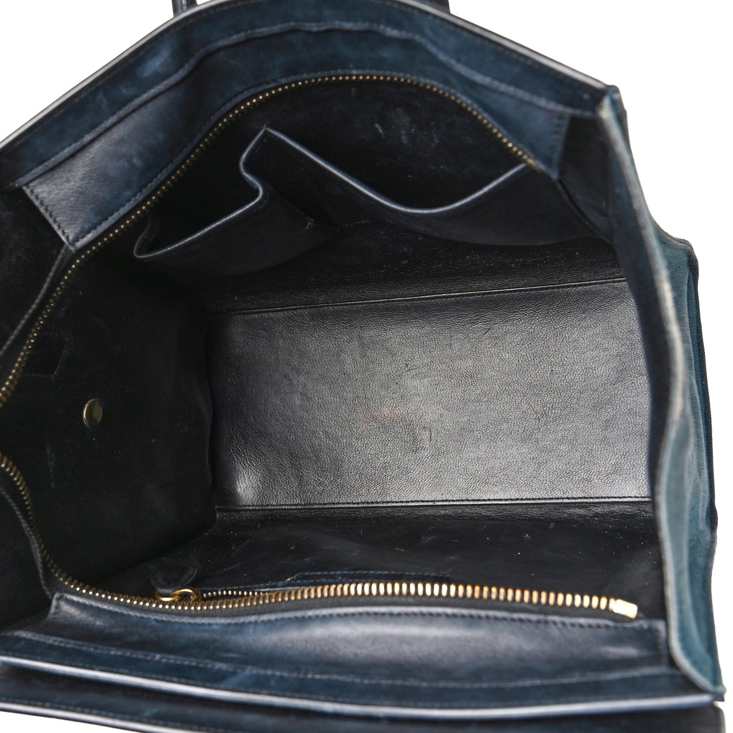 Canvas Smooth Calfskin Micro Tri-Color Luggage Royal