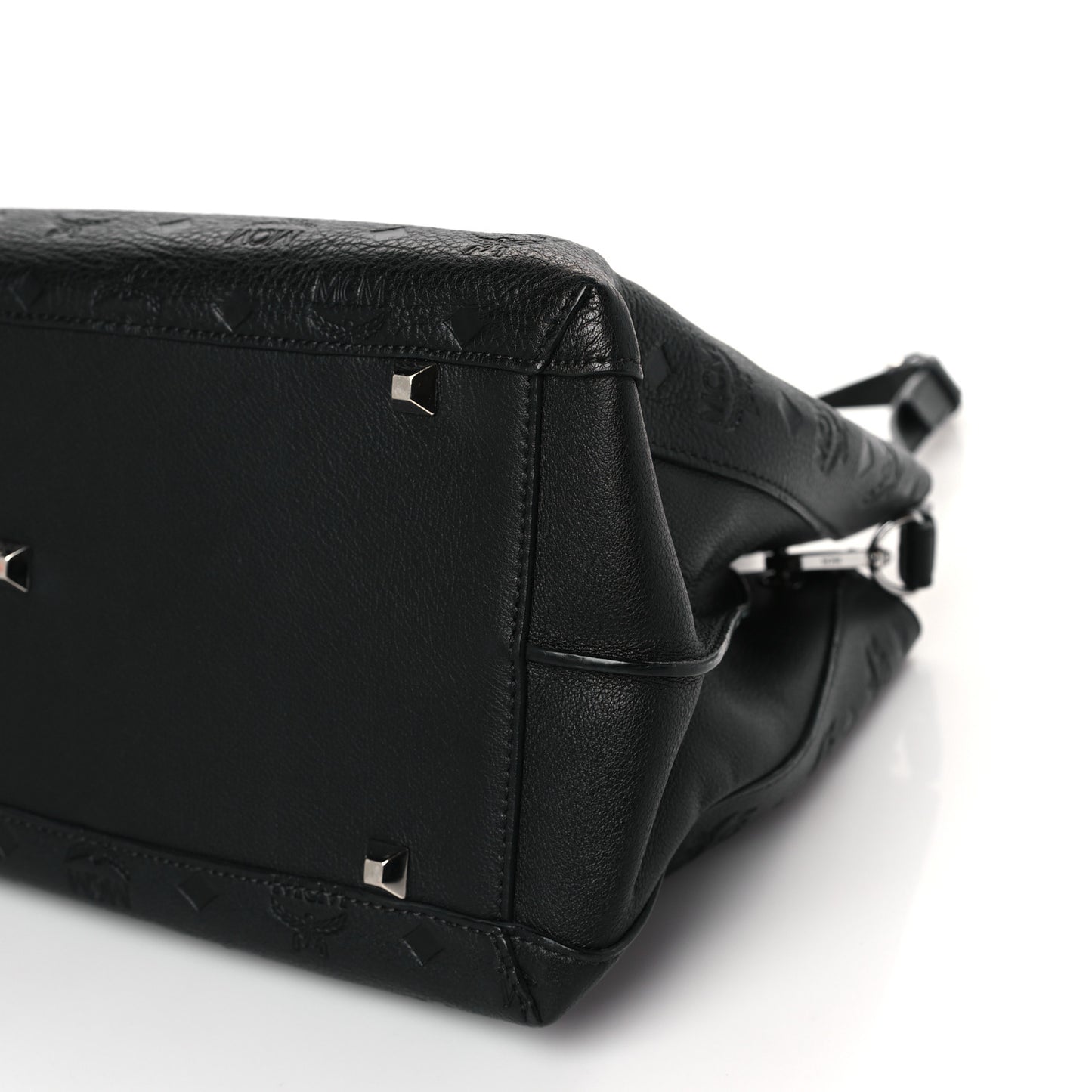 Calfskin Ottomar Monogram Large Essential Tote Black