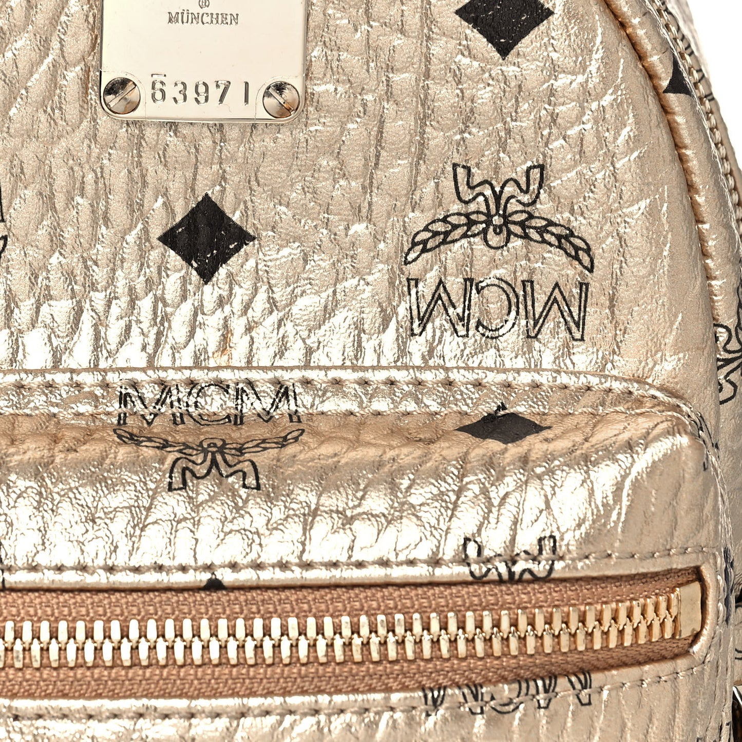 Visetos Side Stud X-Mini Stark Backpack Berlin Gold