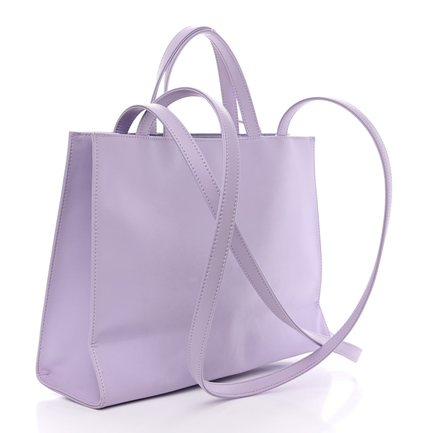 Telfar Vegan Leather Medium Shopping Bag Lavender 3 of 11