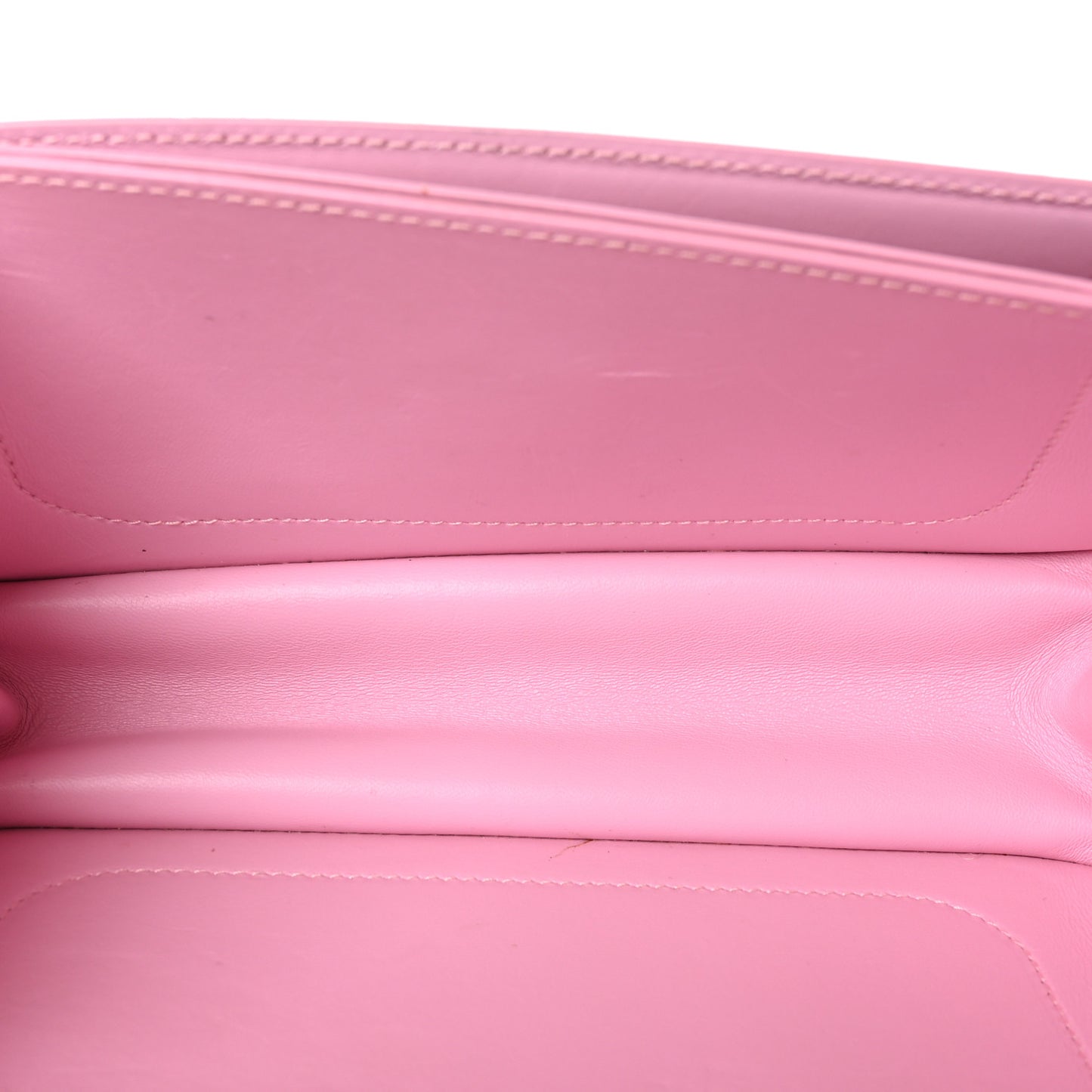 Calfskin Stripe Embossed Small Gossip Bag Candy Pink