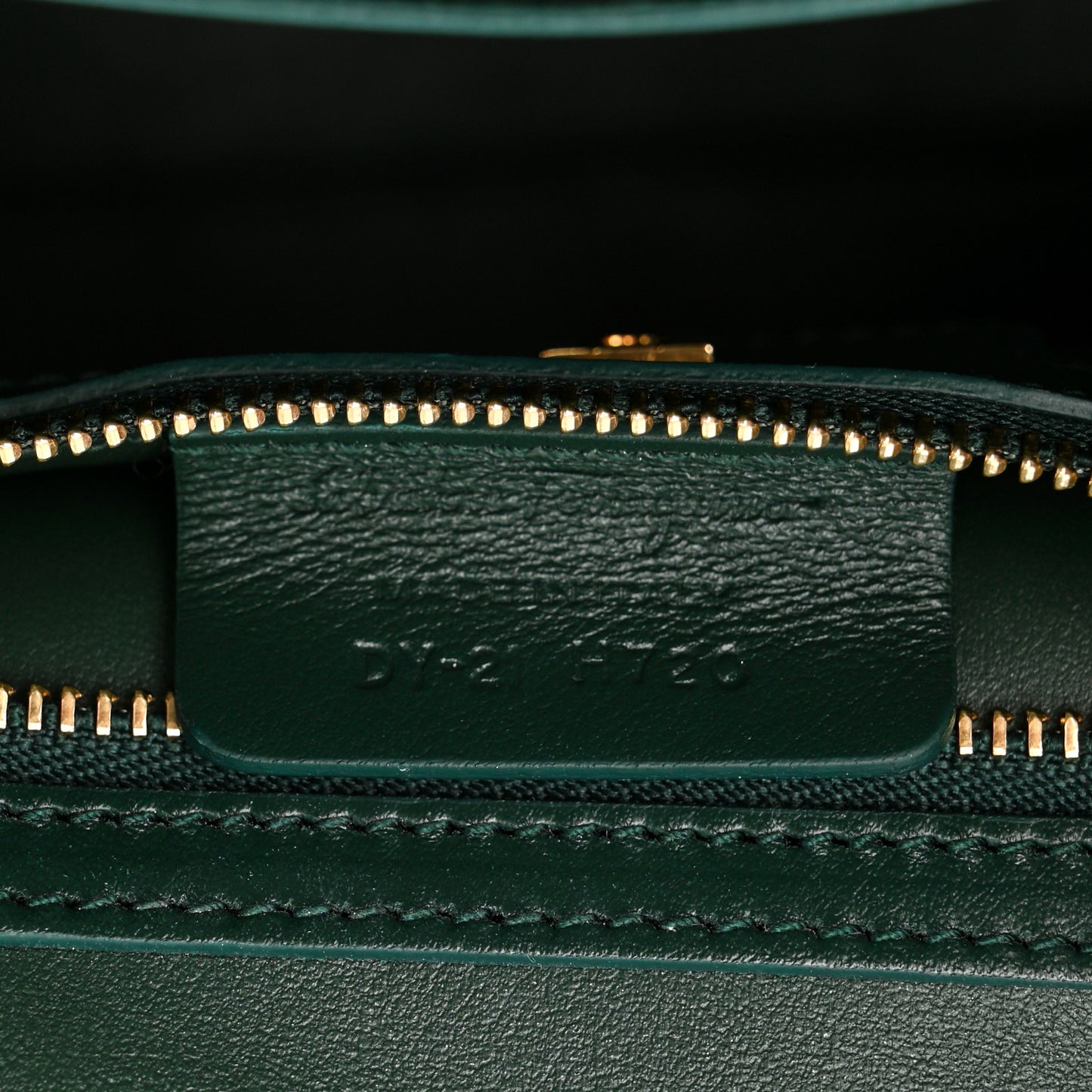 Calfskin Thalia Flap Top Handle Satchel Dark Green