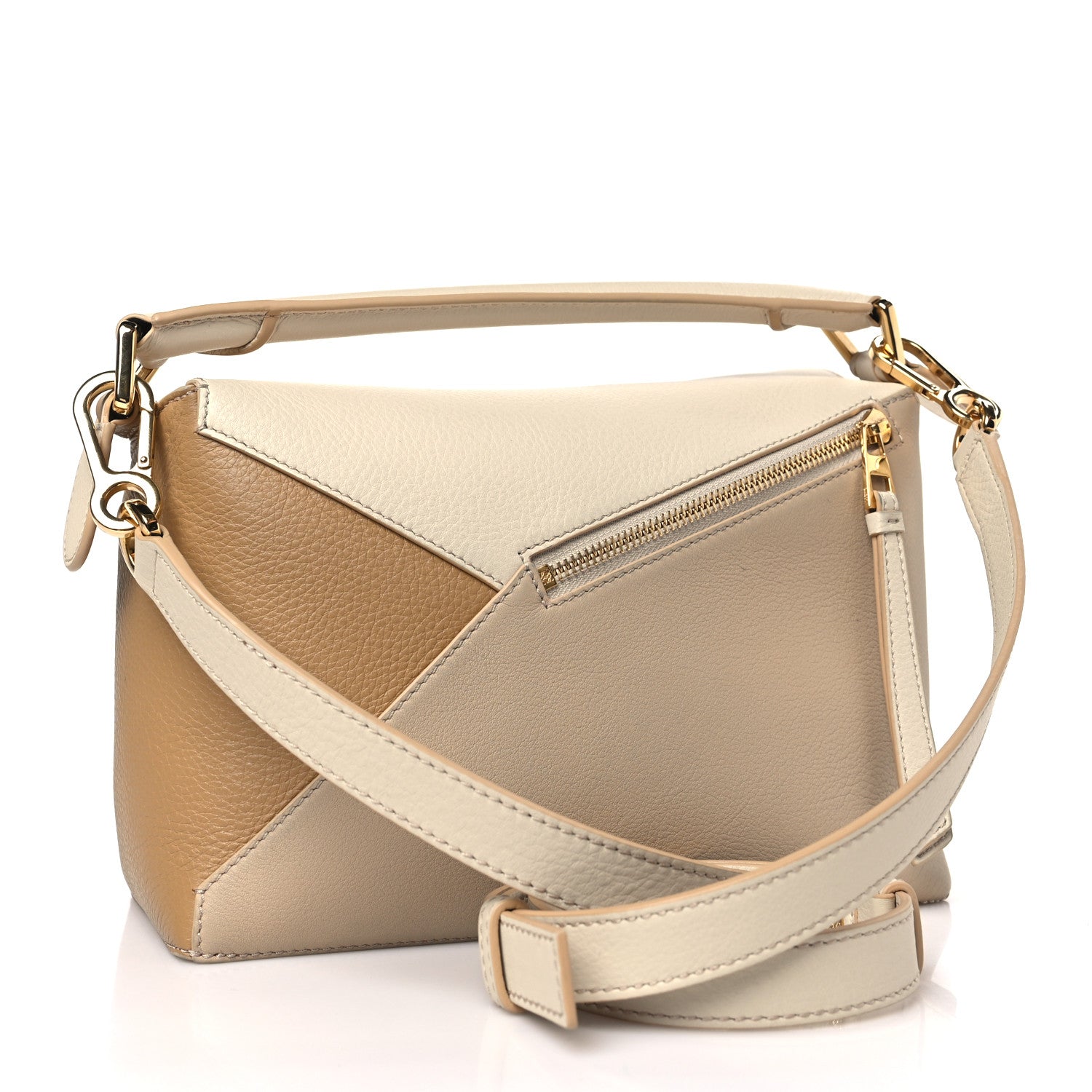 Loewe Classic Calfskin Small Puzzle Edge Bag Dusty Beige Soft White 3 of 8