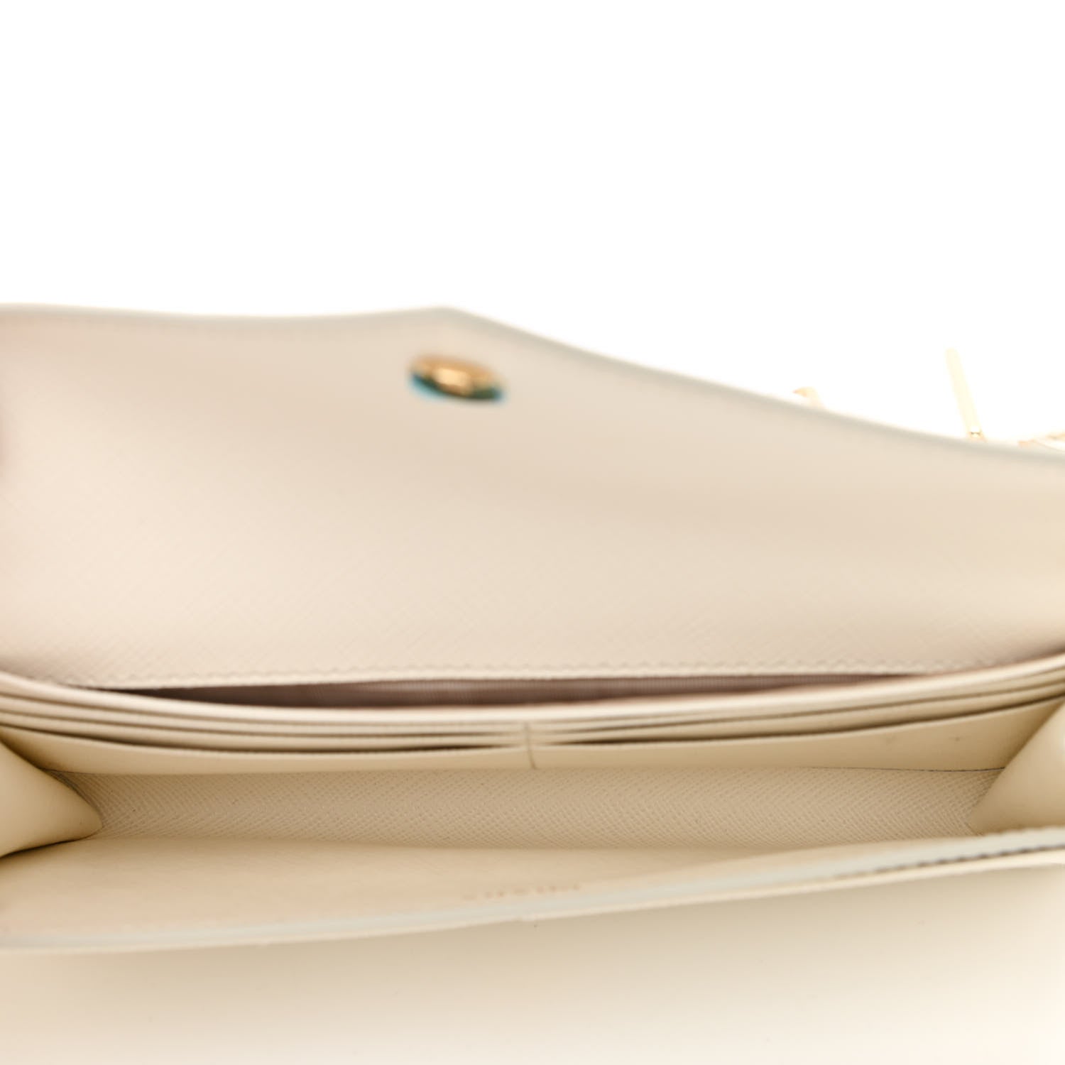 Prada Saffiano City Calf Mini Envelope Bag White 5 of 9
