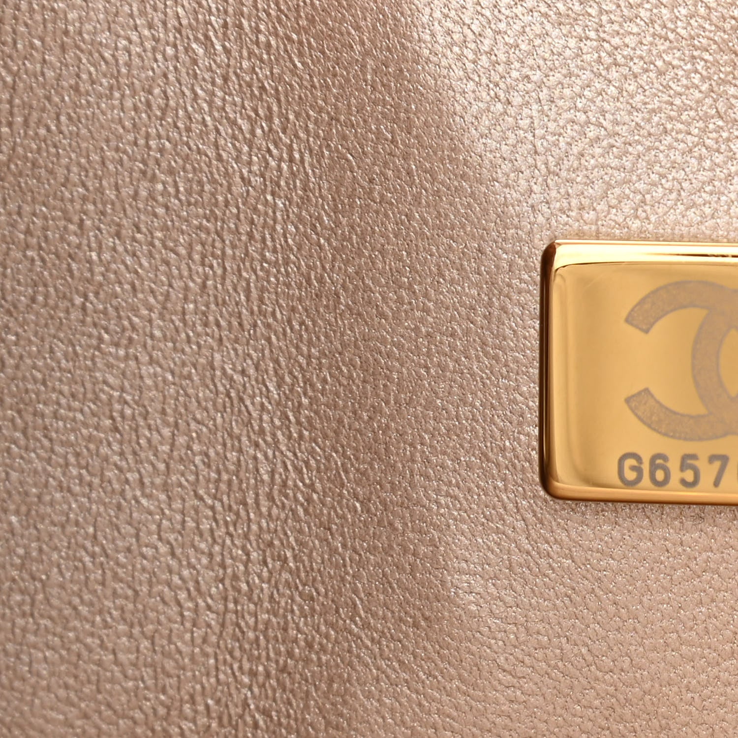 Chanel Metallic Goatskin Quilted Ombre Medium Double Flap Gold 7 of 12