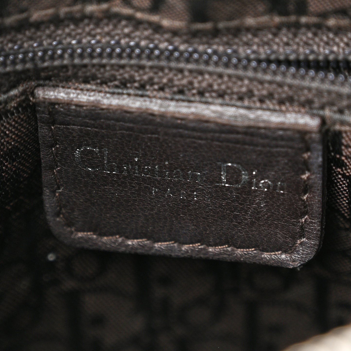 Lambskin Cannage Medium Lady Dior Dark Brown