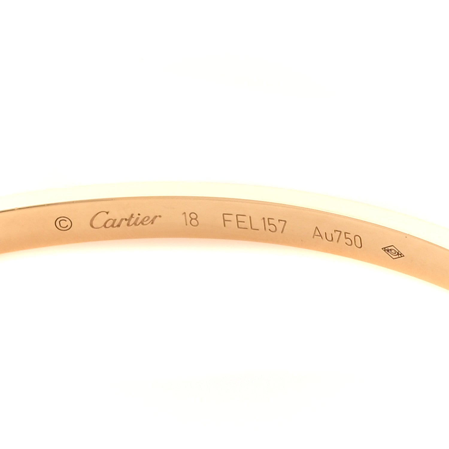 Cartier 18K Yellow Gold Small LOVE Bracelet 18 4 of 5