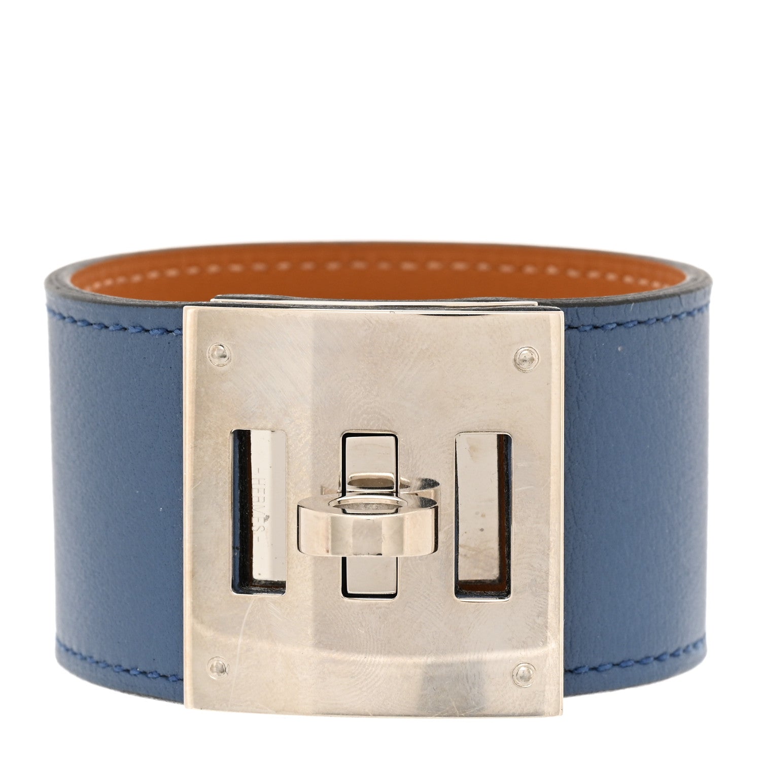 Hermes Swift Kelly Dog Bracelet Bleu Agate 1 of 5