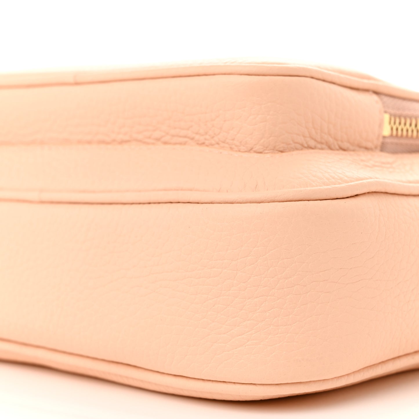 Grained Calfskin Small Camera Bag Peach Pink