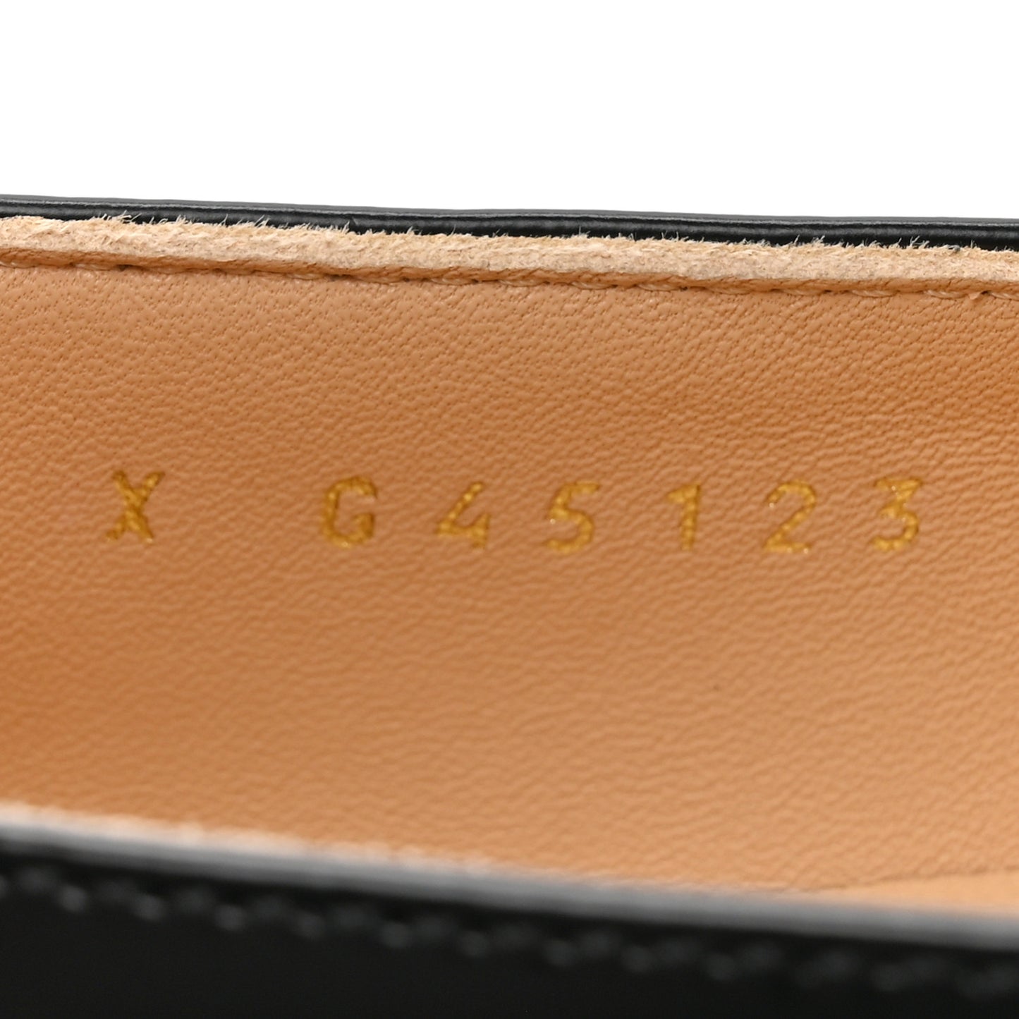 Shiny Calfskin Logo Loafers 40 Black