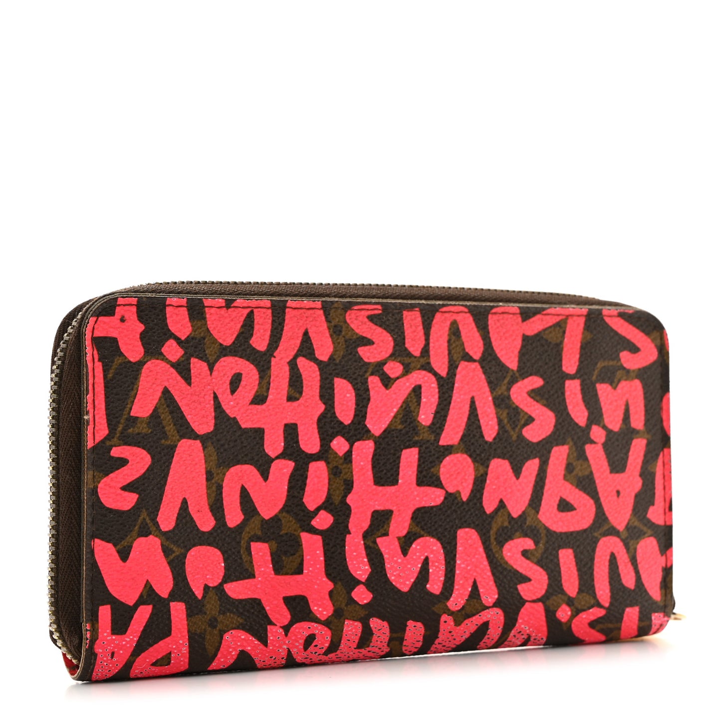 Monogram Graffiti Zippy Wallet Fuchsia