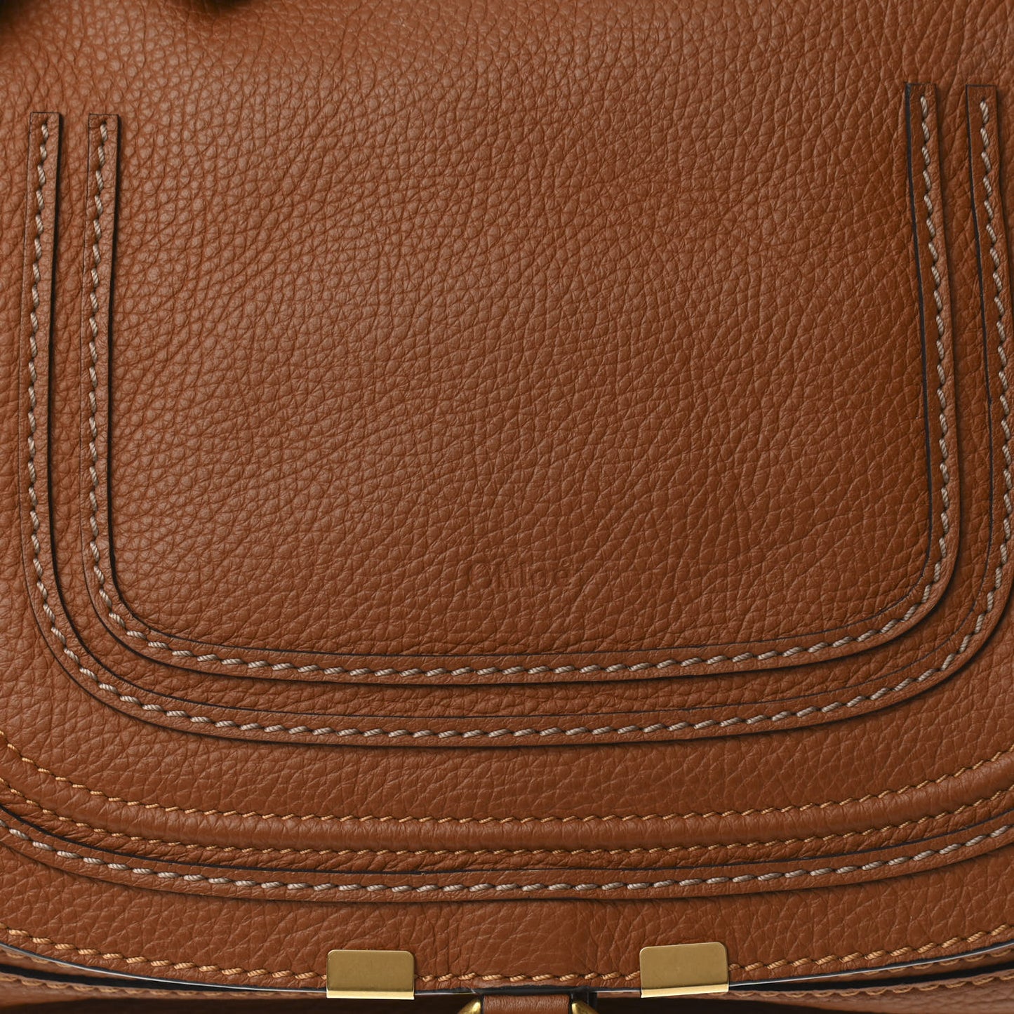 Calfskin Medium Marcie Satchel Tan
