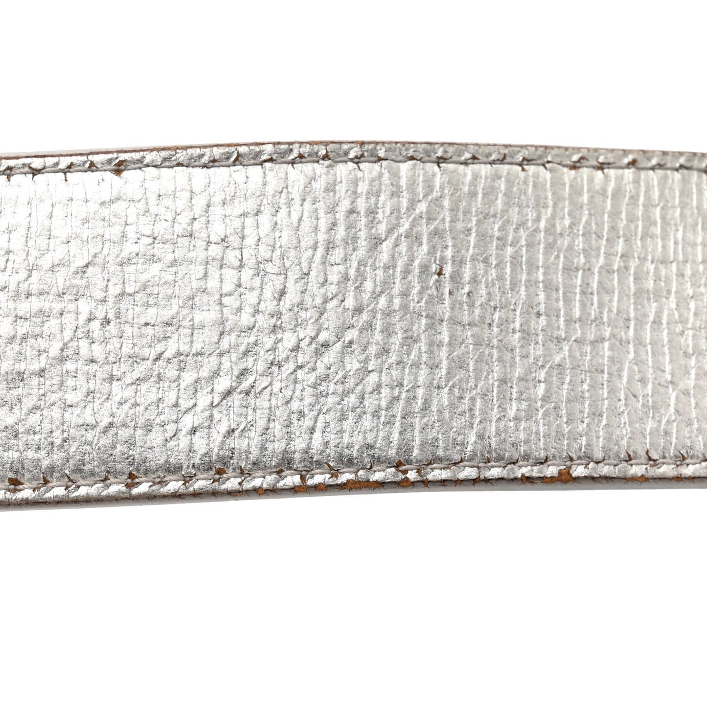 Metallic Grained Calfskin Cannage Small Lucky Badges My Lady Dior Silver