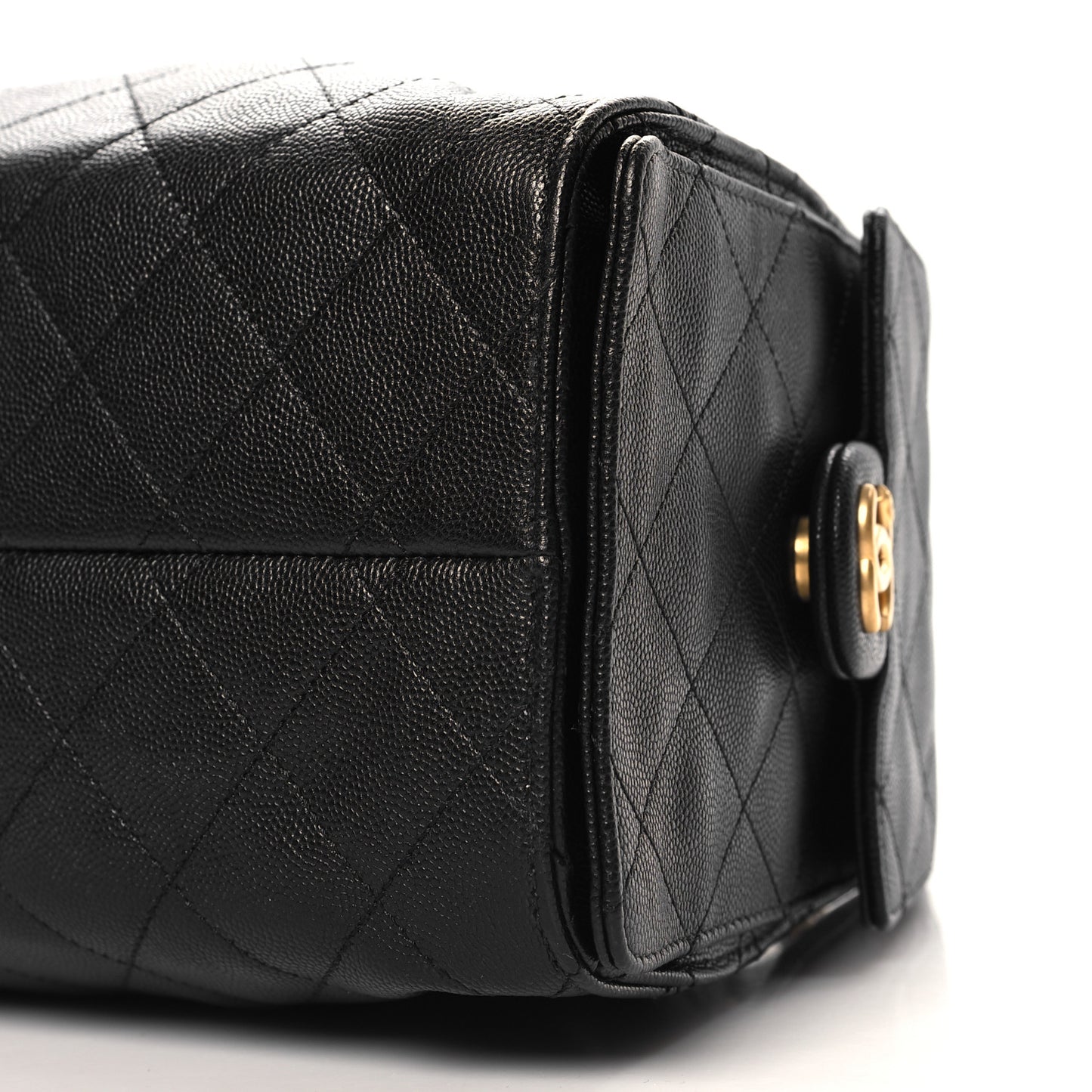 Caviar Quilted Small Chanel 25 Handbag Black
