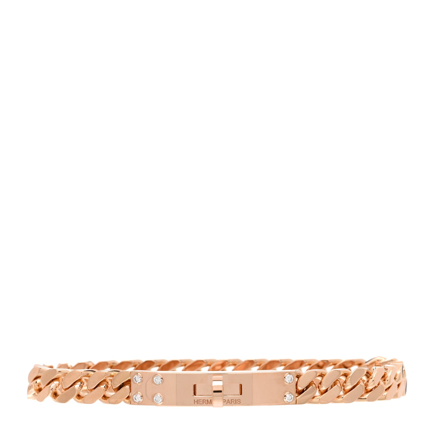 18K Rose Gold Diamond PM Kelly Chaine Bracelet ST