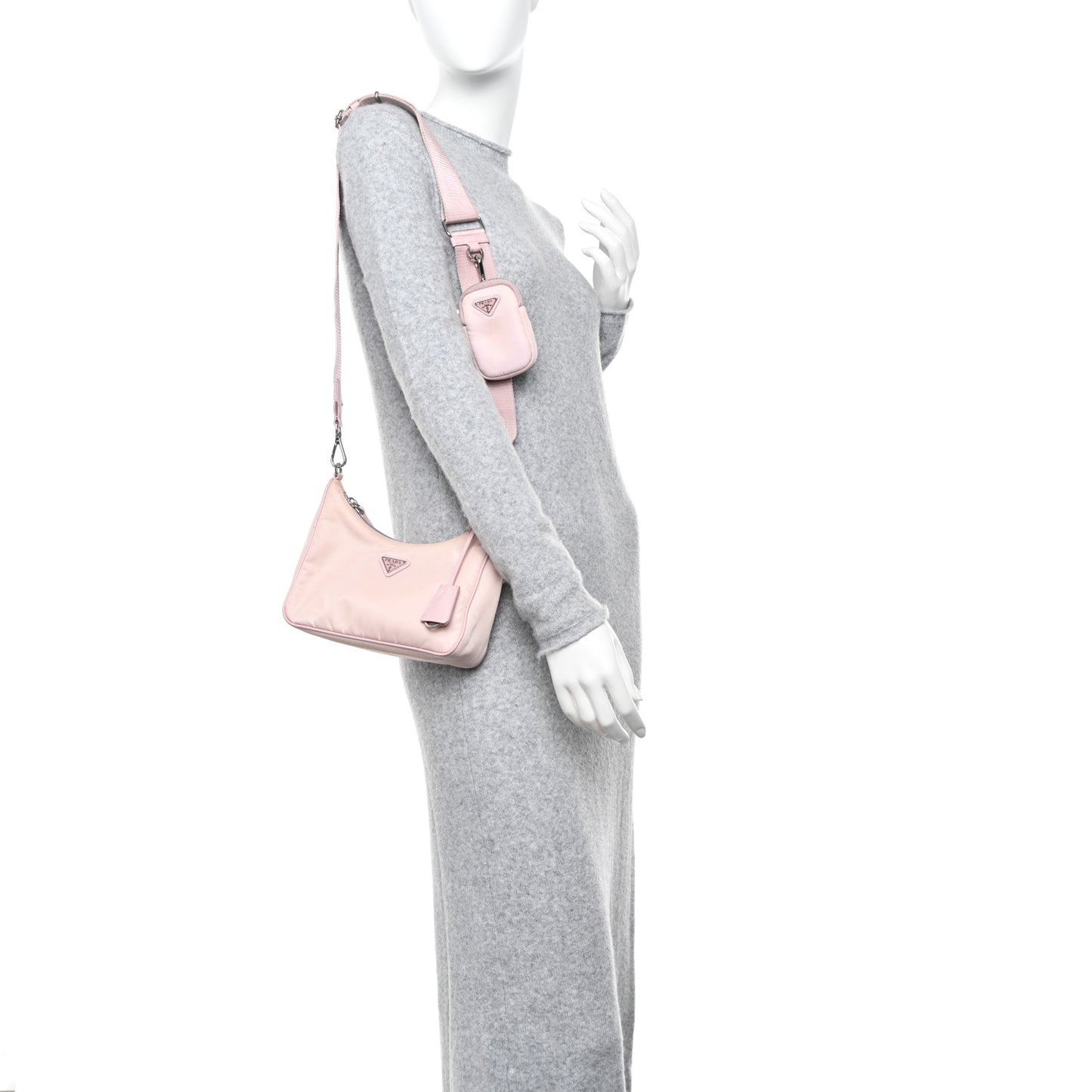 Nylon Re-Edition 2005 Shoulder Bag Alabastro