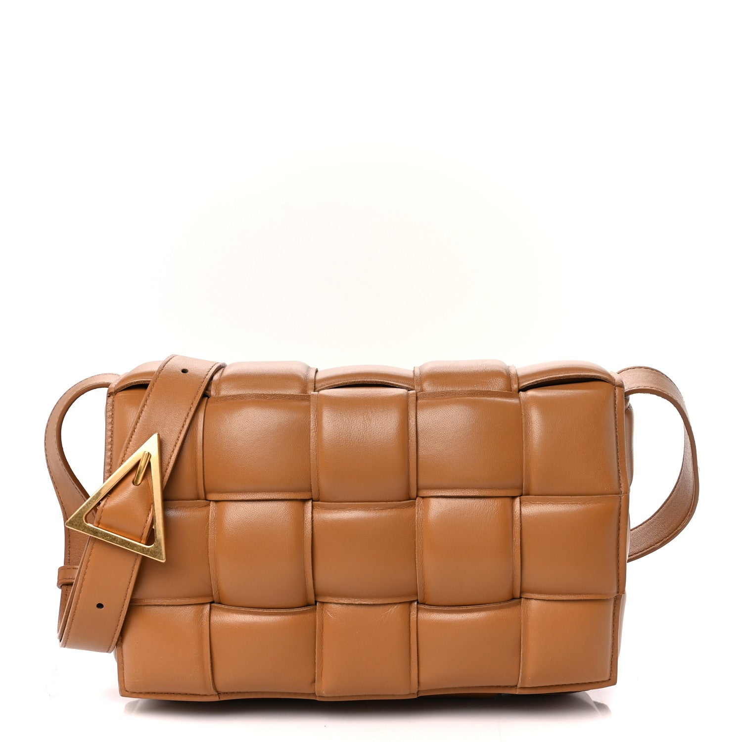 Bottega Veneta Nappa Maxi Intreccio Padded Cassette Crossbody Bag Caramel 1 of 14