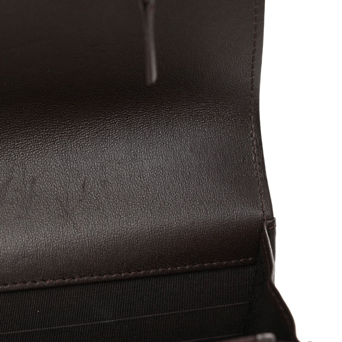 Lambskin Quilted Chanel 19 Wallet On Chain WOC Dark Brown