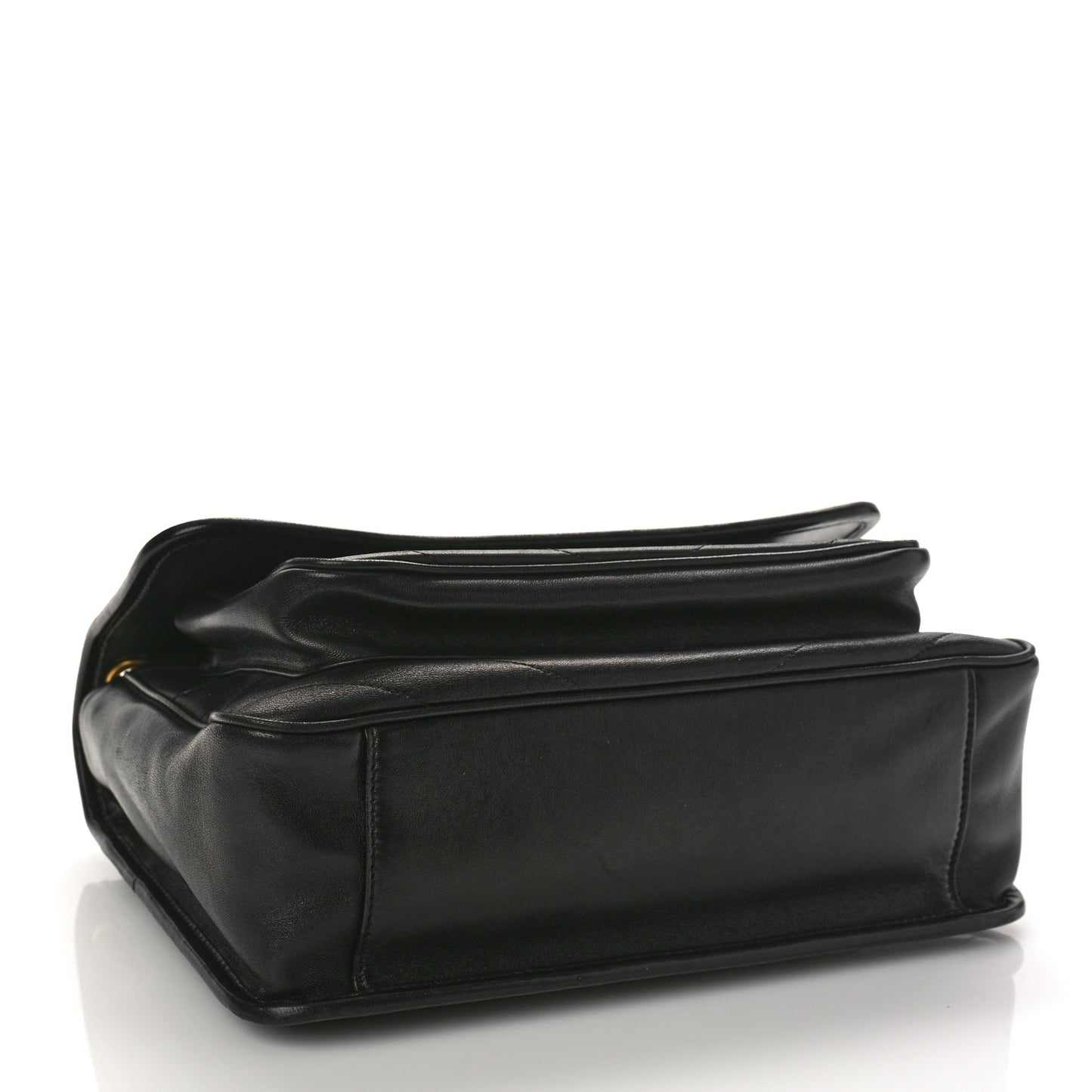 Lambskin Matelasse Monogram Medium Niki Chain Satchel Black