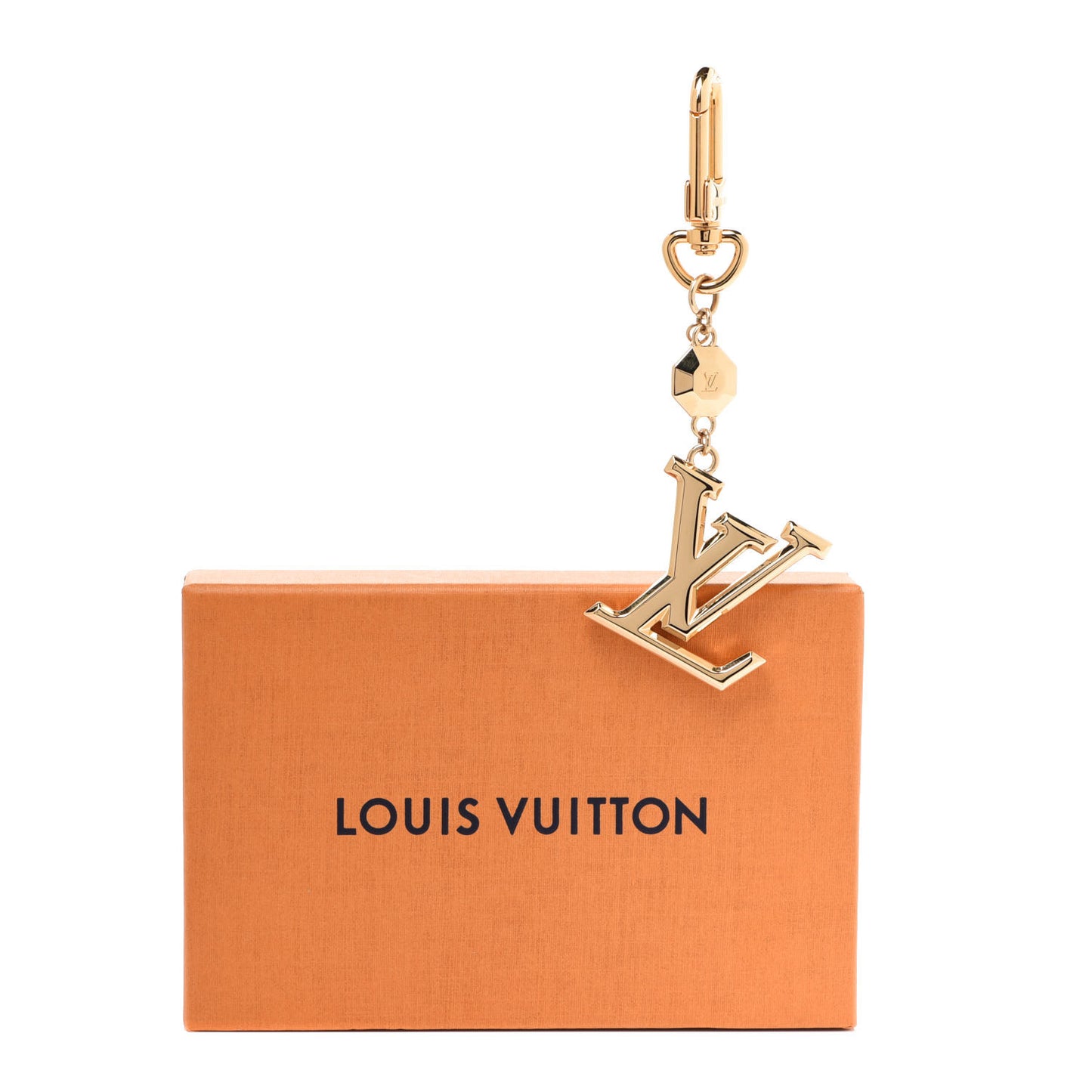 LV Facettes Bag Charm Key Holder Gold