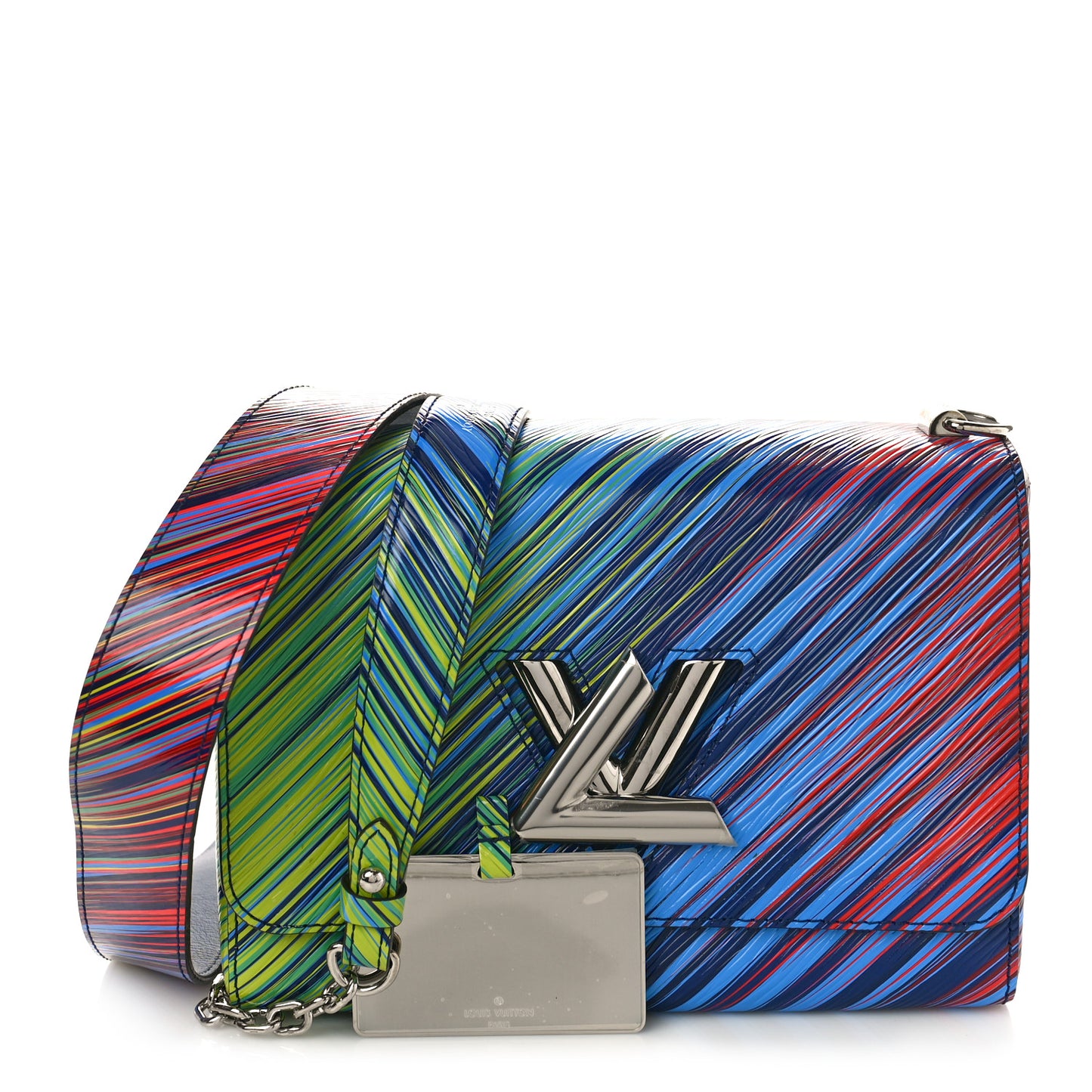 Epi Tropical Twist Shoulder Bag MM Vert Rouge
