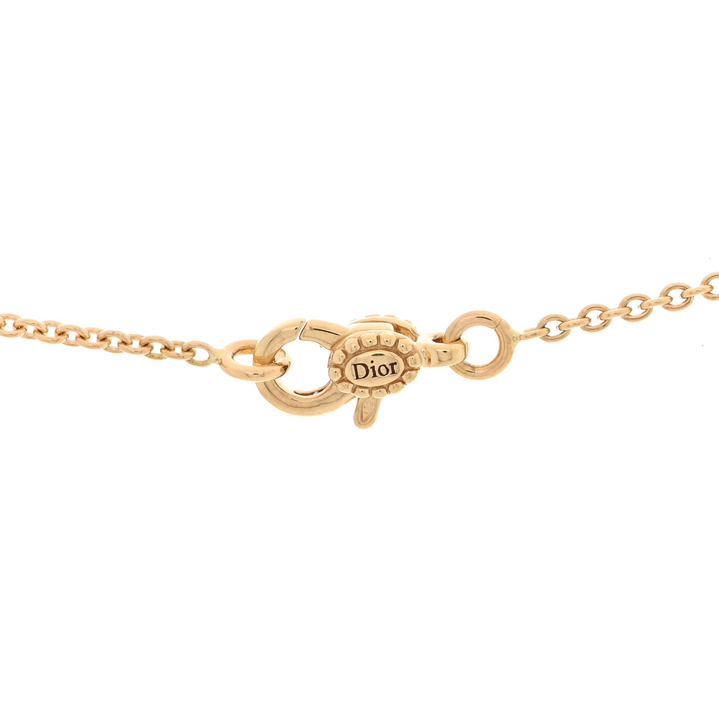 18K Yellow Gold Diamond Mother of Pearl Rose Des Vents Heart Necklace