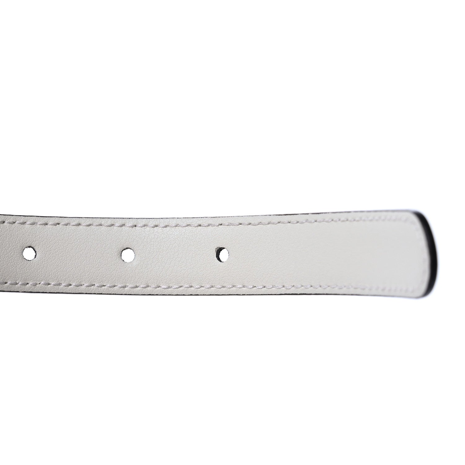 Gucci Plutone Calfskin Gucci Buckle 20mm Thin Belt 90 36 Mystic White 4 of 4