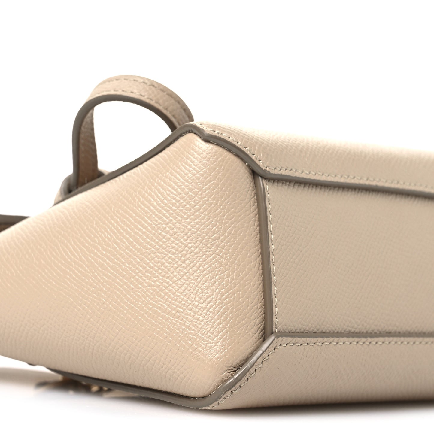 Grained Calfskin Pico Belt Bag Light Taupe