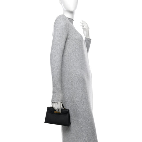 Madame Calfskin Lizard Mini Kelly Sellier Touch 20 Black