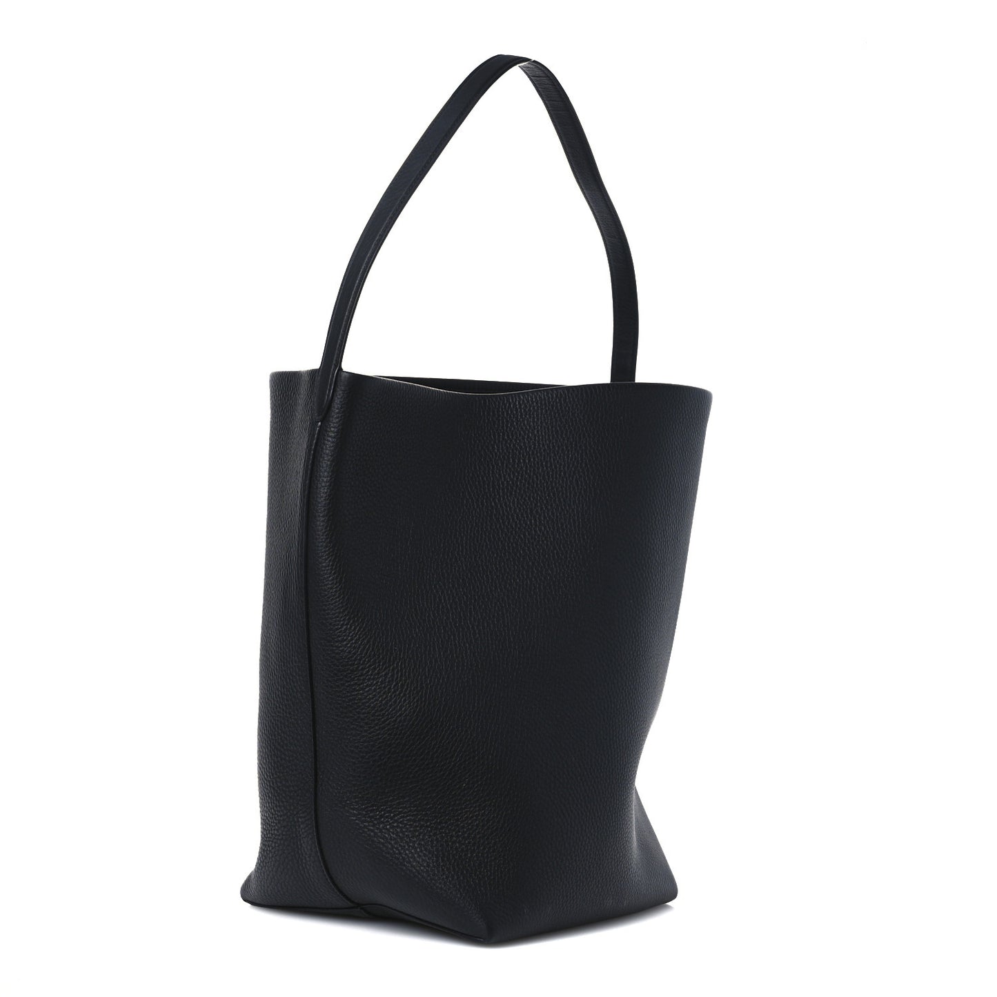 Grained Calfskin Large N/S Park Tote Black