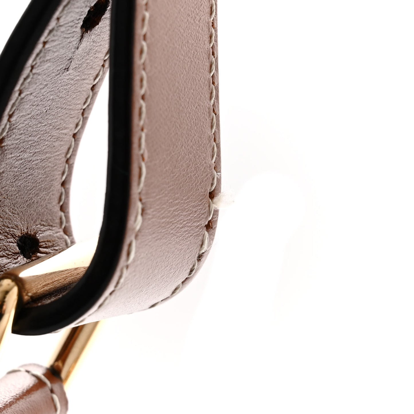 Canvas Calfskin Ava Triomphe Shoulder Bag White