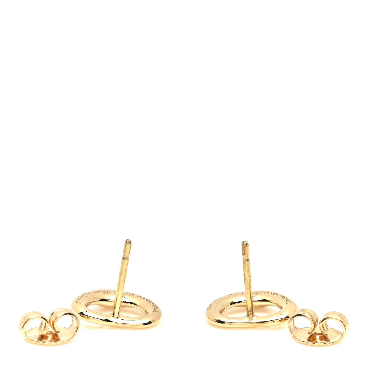 18K Yellow Gold 11mm Elsa Peretti Open Heart Earrings