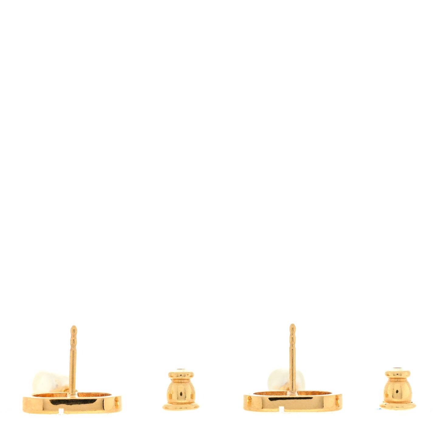 Pearl Crystal Tribal CD Drop Earrings Gold