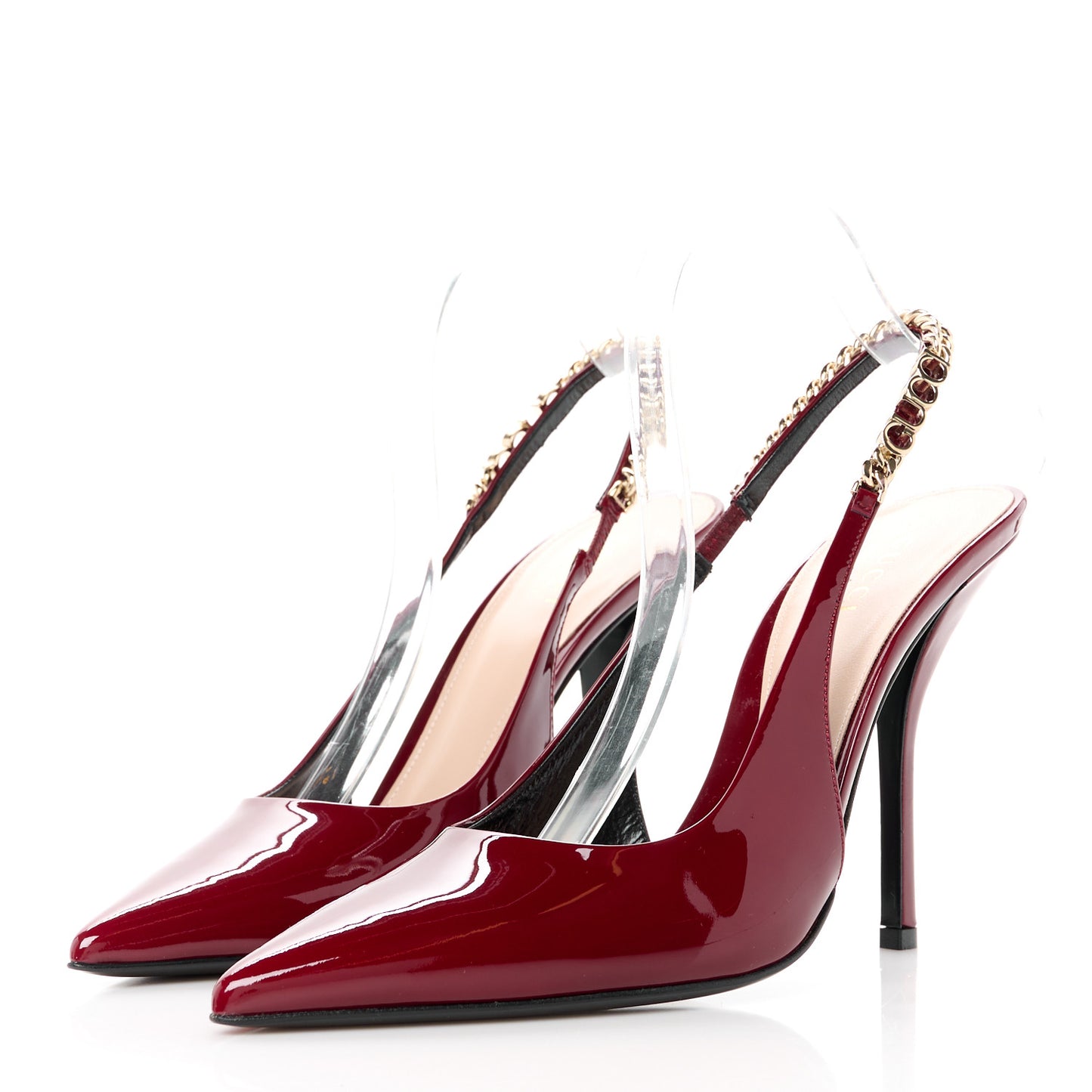 Patent Signoria Slingback Pumps 40 Rosso Ancora