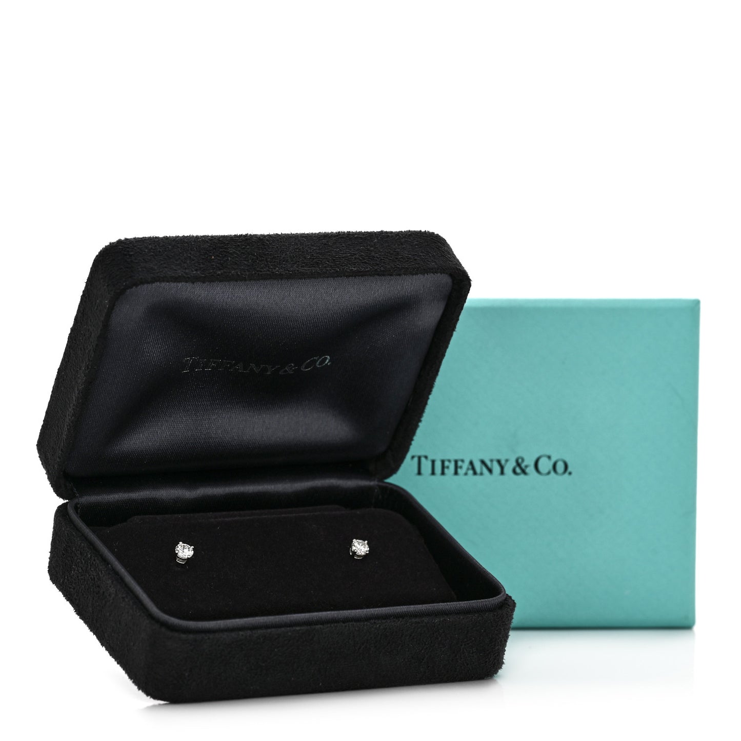 Platinum Diamond .32ctw Solitaire Earrings