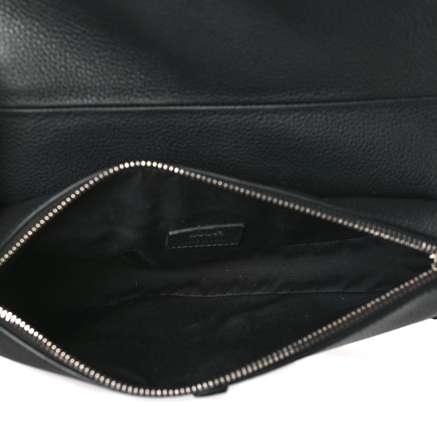 Grained Calfskin Kim Jones Saddle Bag Black