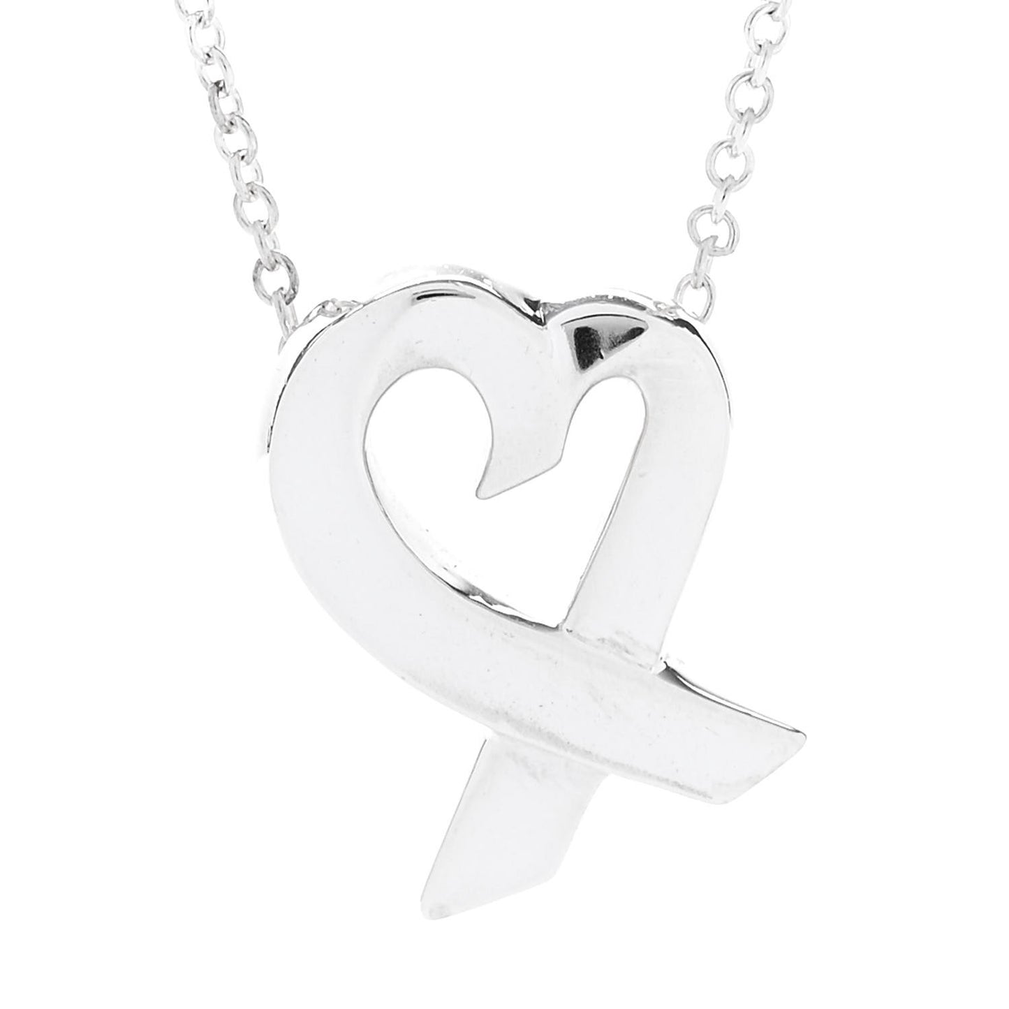Sterling Silver Paloma Picasso Loving Heart Pendant Necklace
