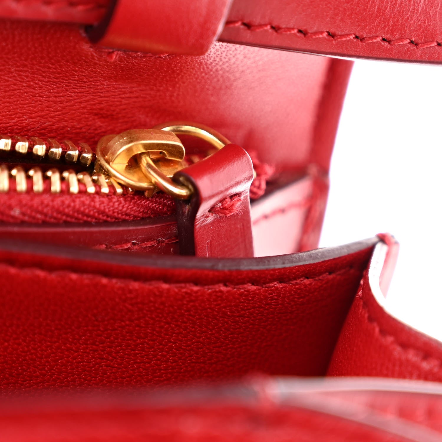 Celine Box Calfskin Medium Classic Box Flap Bag Red 9 of 13