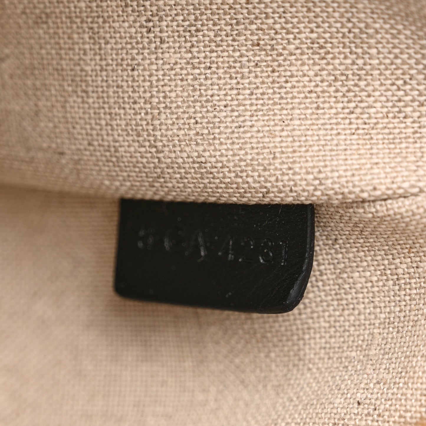 Cotton Gabardine Bouclette Embroidered Medium Strap Ava Triomphe Shoulder Bag Black