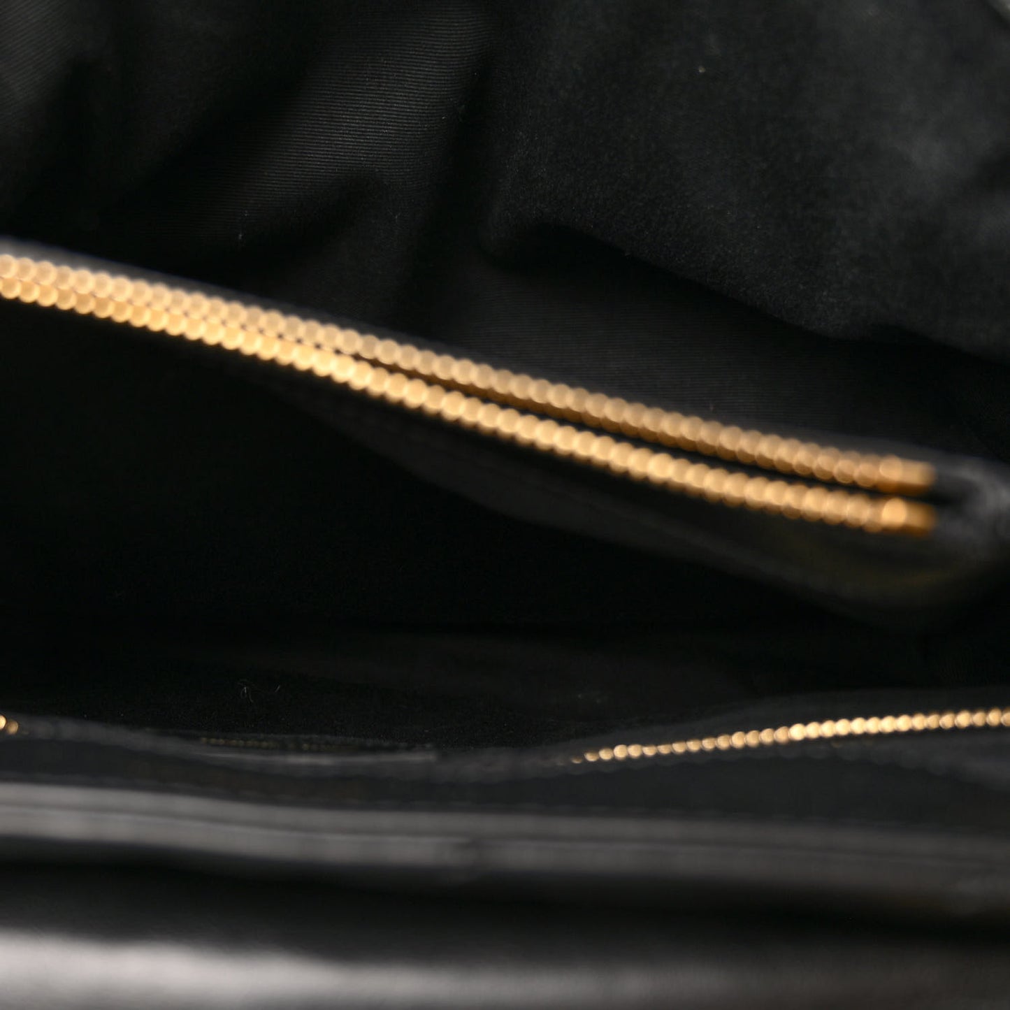 Calfskin Y Quilted Monogram Medium Loulou Chain Satchel Black