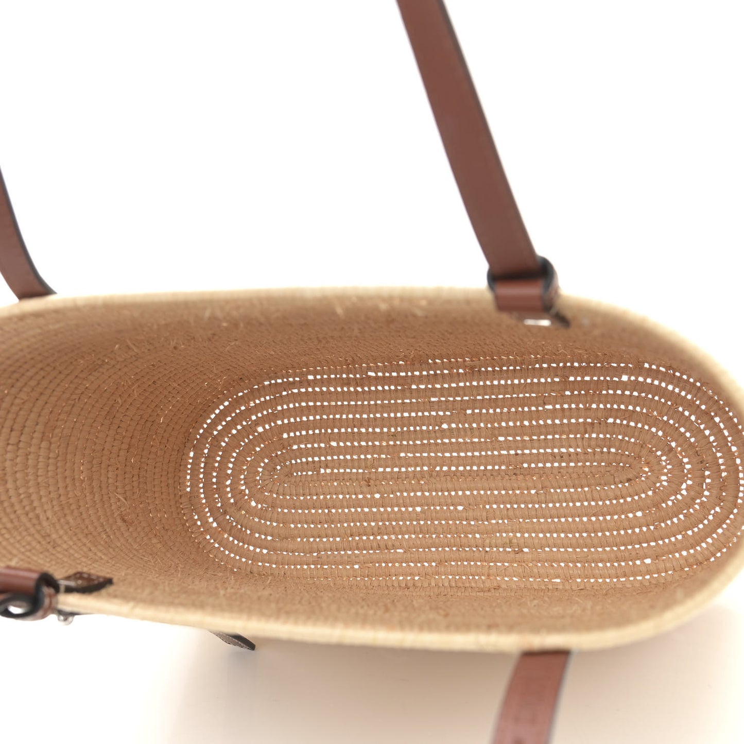 Raffia Small Square Basket Tote Bag Natural Tan
