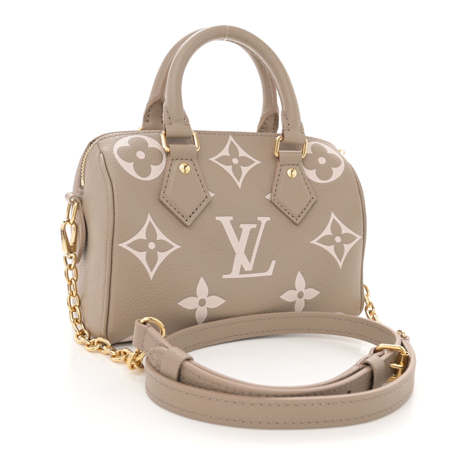 Empreinte Monogram Giant Speedy Bandouliere 20 Creme Beige