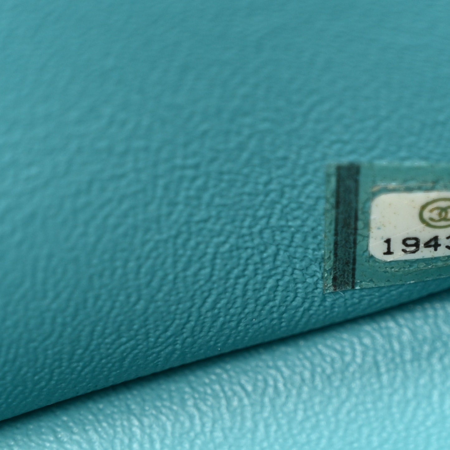 Lambskin Quilted Jumbo Double Flap Turquoise