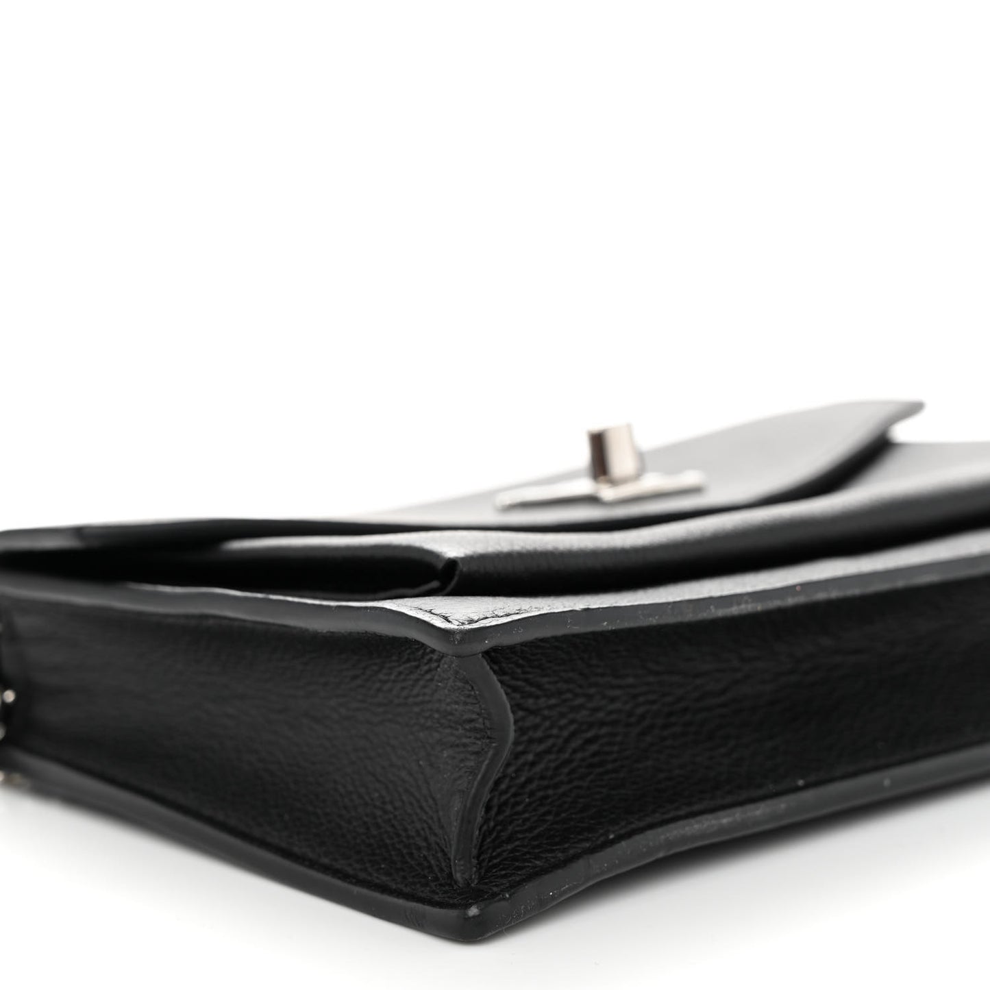 Soft Calfskin My Lockme Chain Pochette Black