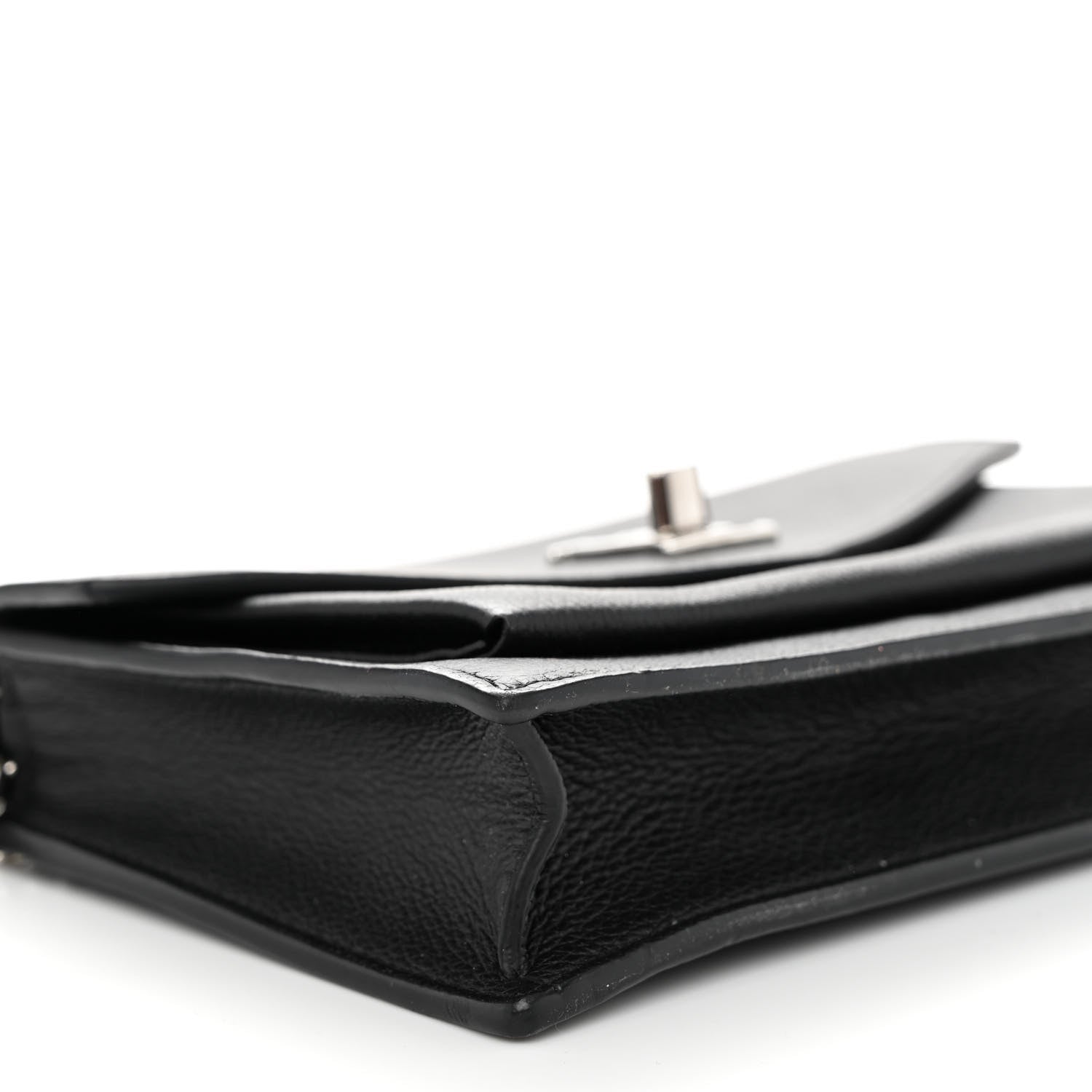 Louis Vuitton Soft Calfskin My Lockme Chain Pochette Black 8 of 9