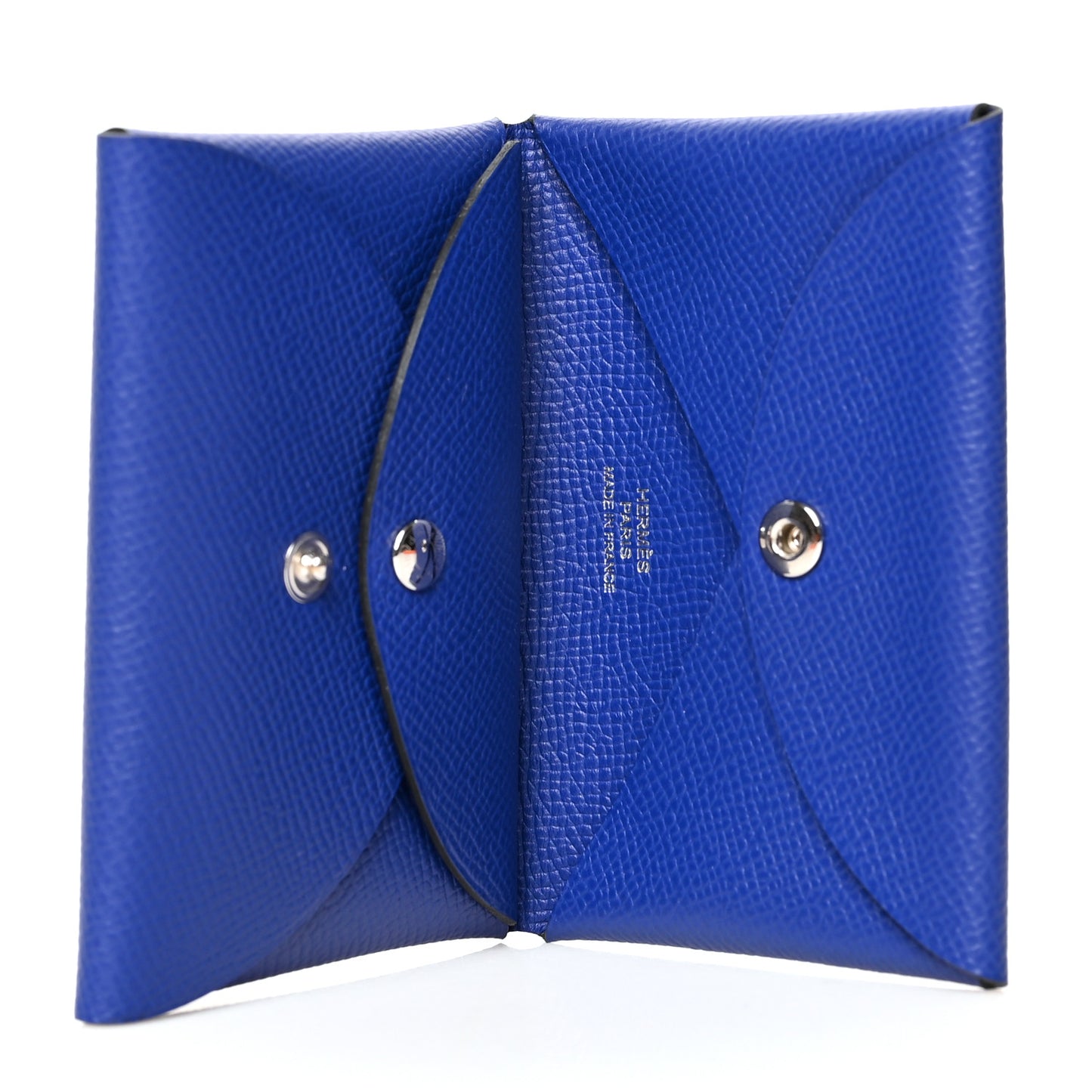 Epsom Calvi Duo Card Case Bleu Electrique